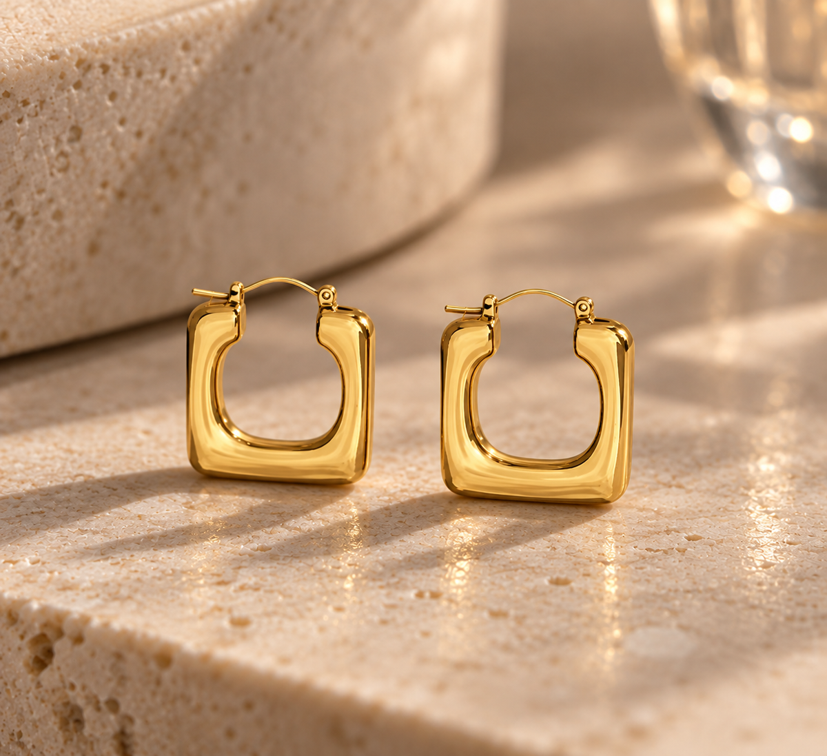 Rectangle Hoop Earrings