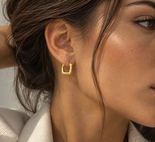 Rectangle Hoop Earrings